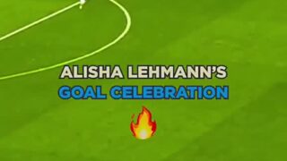 Alisa Lehman goal celebration…