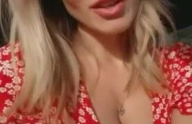 Allie Rae masturbation in car…