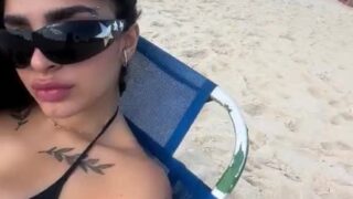 Bianca Censori sexy on beach!!! So hot…