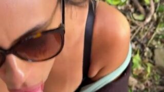 Toni Camille Outdoor Blowjob And Cum in Mouth Video Leaked